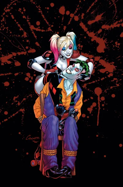 Background for "Harley Quinn" Joker Loves Harley