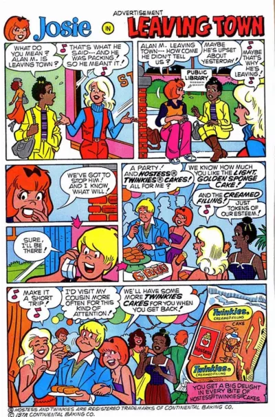 Background for "Hostess" Archie Comics
