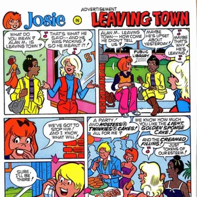 Cover art for "Hostess" Archie Comics