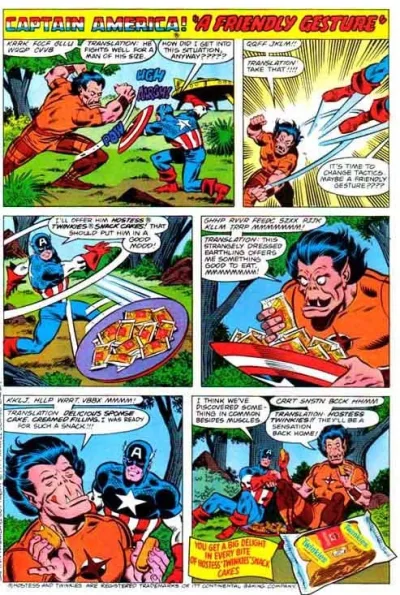 Background for "Hostess" Captain America