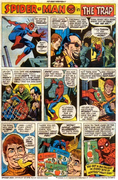 Background for "Hostess" Spider-Man
