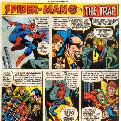 Cover art for "Hostess" Spider-Man