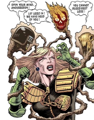 Background for "Judge Anderson" Four Dark Judges