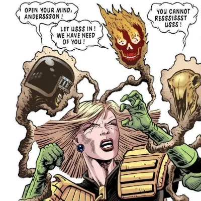 Cover art for "Judge Anderson" Four Dark Judges