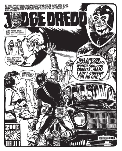 Background for "Judge Dredd" Antique Car Heist