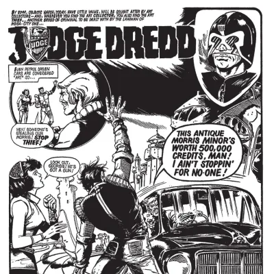Cover art for "Judge Dredd" Antique Car Heist