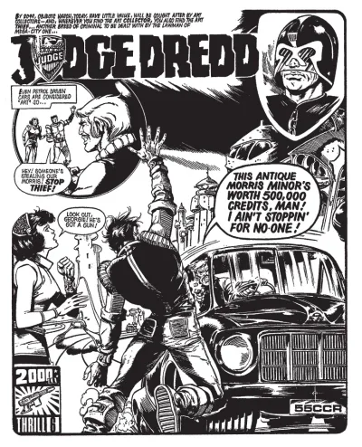Background for "Judge Dredd" Antique Car Heist