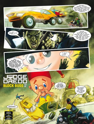 Background for "Judge Dredd" Block Buds