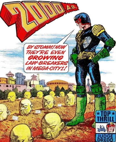 Background for "Judge Dredd" Brain Blooms