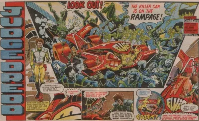 Background for "Judge Dredd" Elvis, The Killer Car