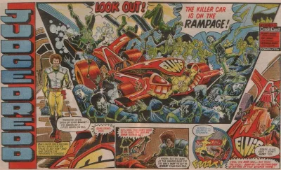 Background for "Judge Dredd" Elvis, The Killer Car