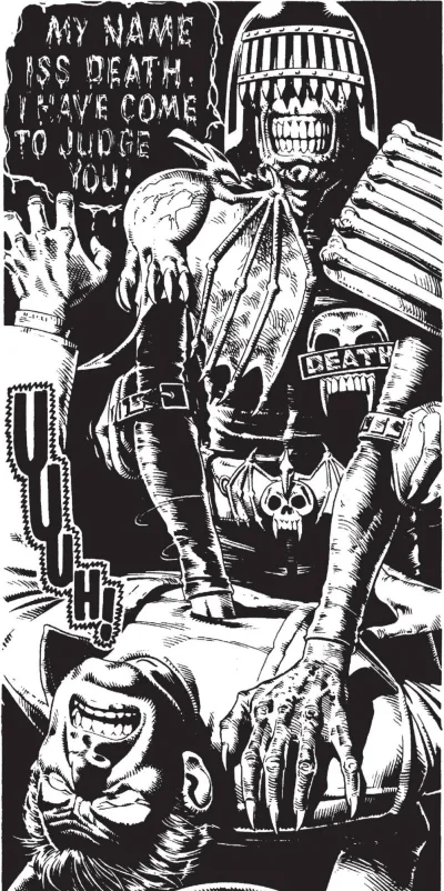 Background for "Judge Dredd" Judge Death