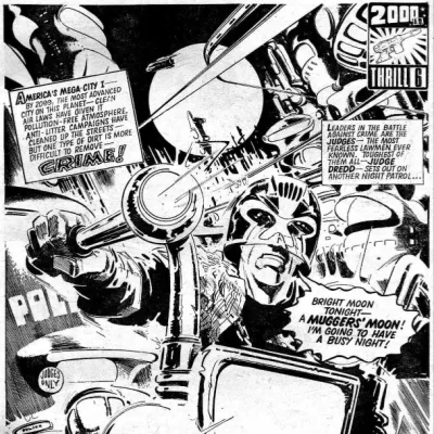 Cover art for "Judge Dredd" Muggers' Moon
