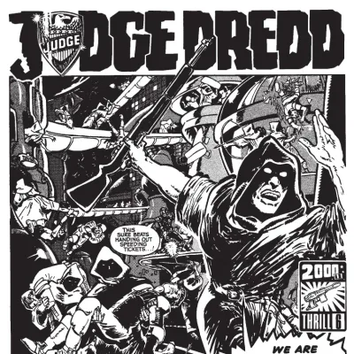 Cover art for "Judge Dredd" The Brotherhood of Darkness