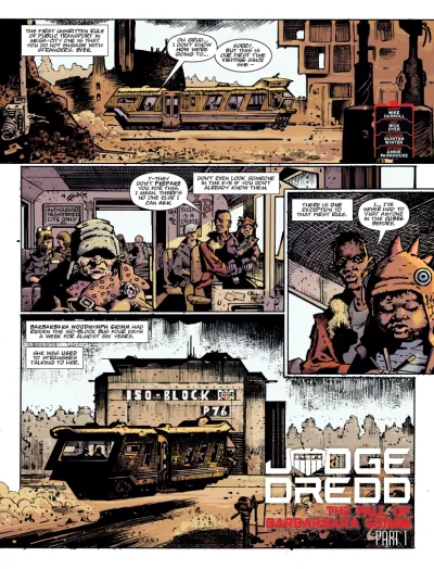 Background for "Judge Dredd" The Fall of Barbarbara Grimm