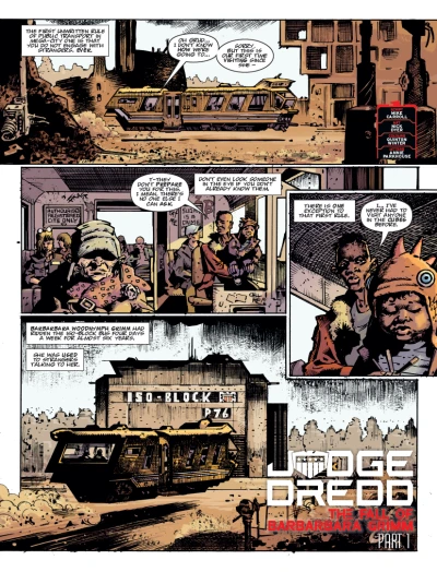 Background for "Judge Dredd" The Fall of Barbarbara Grimm