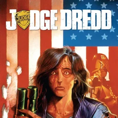 Cover art for "Judge Dredd: The Megazine" America