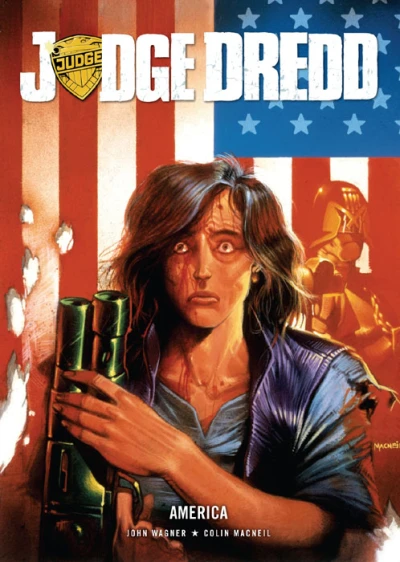 Background for "Judge Dredd: The Megazine" America
