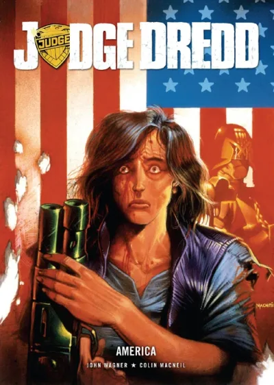 Background for "Judge Dredd: The Megazine" America
