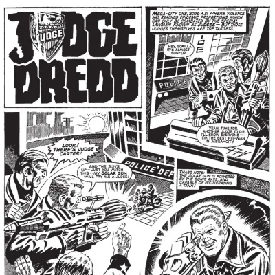 Cover art for "Judge Dredd" The Solar Sniper