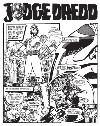 Background for "Judge Dredd" The Statue of Judgement