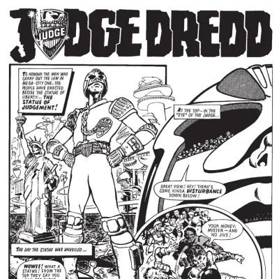 Cover art for "Judge Dredd" The Statue of Judgement