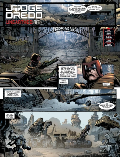 Background for "Judge Dredd" Unearthed