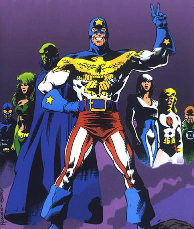 Background for "Justice League America" Glory Bound