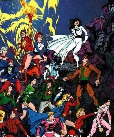 Background for "Legion of Super-Heroes" Terra Mosaic