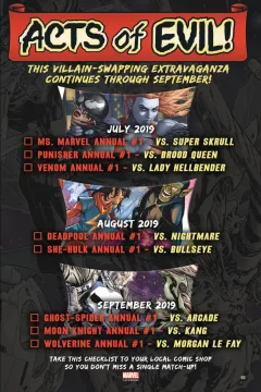 "Marvel Annuals" Acts of Evil