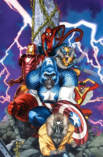 Background for Marvel Apes