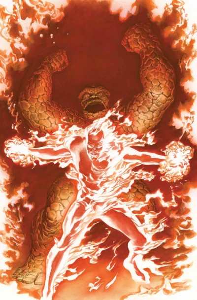 Background for "Marvel Two-in-One" Fate of the Four