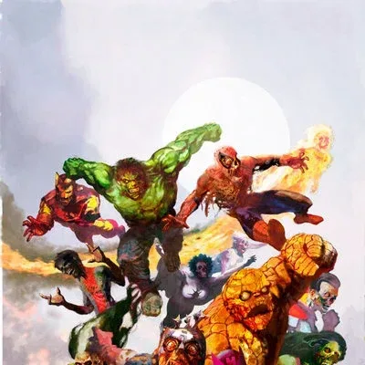 Cover art for Marvel Zombies