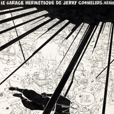 Cover art for "Metal Hurlant" Le Garage Hermétique de Jerry Cornélius