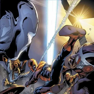 Cover art for "New Avengers/Spider-Man" Breakout