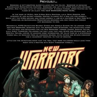 Cover art for "New Warriors" Defiant