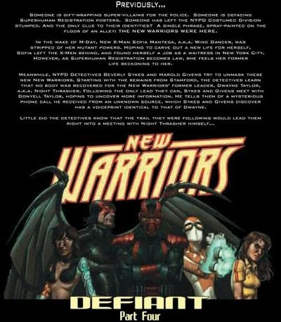 Background for "New Warriors" Defiant