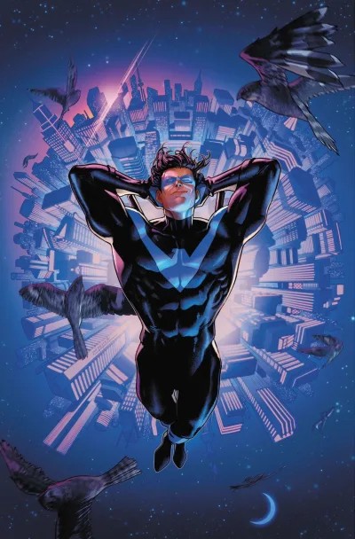 Background for "Nightwing" Leaping Into the Light