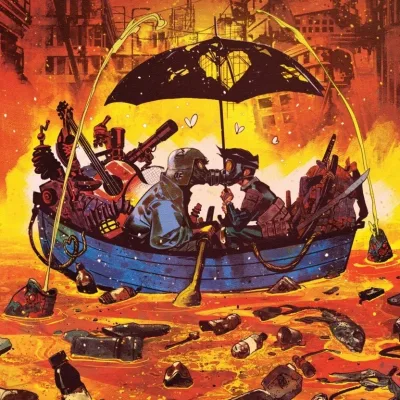 Cover art for "Once Upon a Time at the End of the World" Book One: Love in the Wasteland