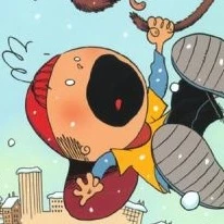 Background for "Oscar" Pagaille Dans les Nuages