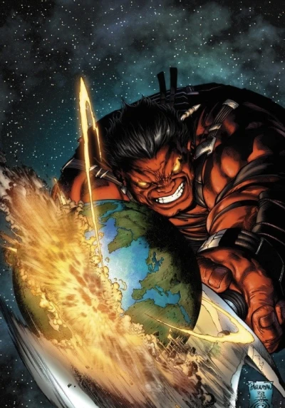 Background for Planet Red Hulk