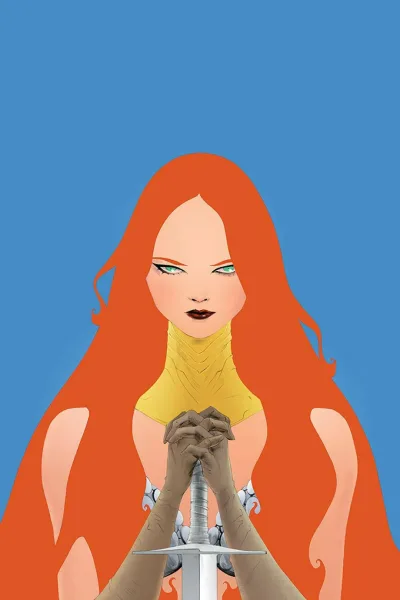 Background for "Red Sonja" Angel of Death