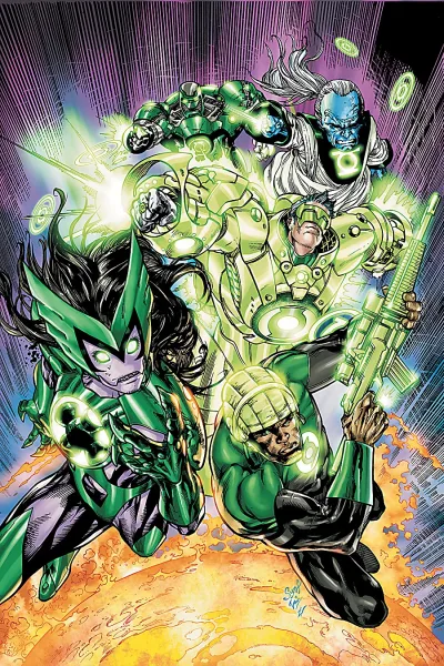 Background for Revolt of the Alpha-Lanterns