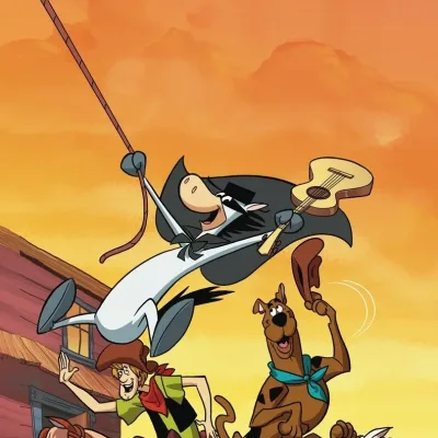 Cover art for "Scooby-Doo! Team-Up" Go West, You Meddling Kids