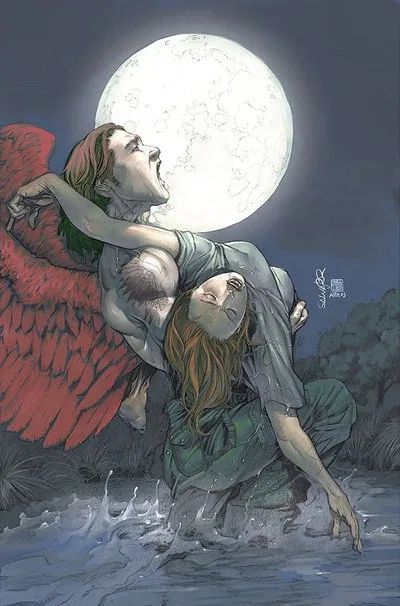Background for She Lies with Angels