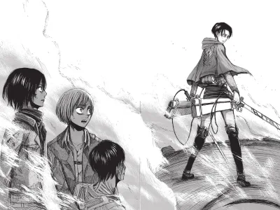 Background for "Shingeki no Kyojin" Battle of Trost District