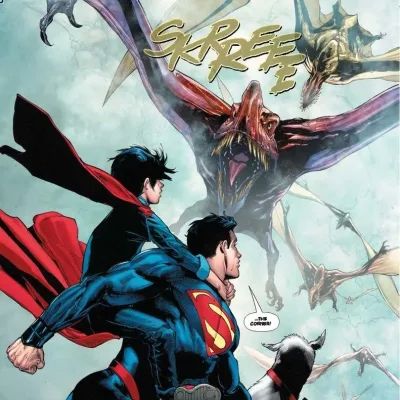 Cover art for "Superman" Escape from Dinosaur Island