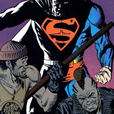 Cover art for "Superman" Red Glass