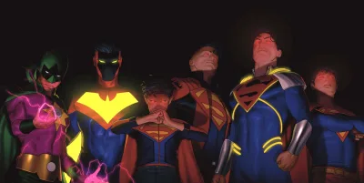 Background for "Superman" Reign of the Superboys