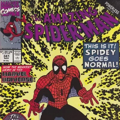Cover art for "The Amazing Spider-Man" Powerless